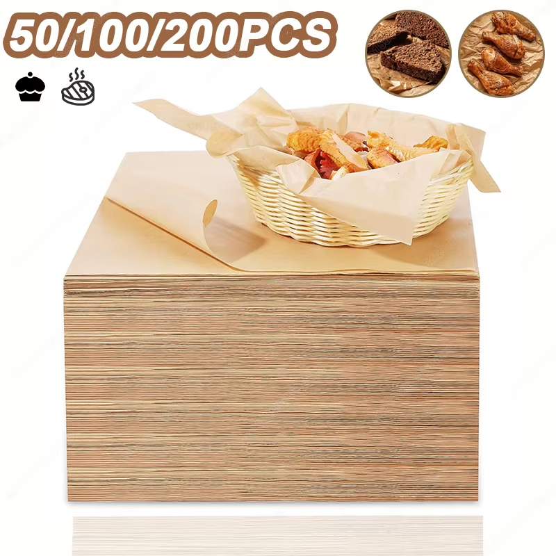 Kitchen Baking Paper - 50/100/200 pçs papel de cozimento pergaminho