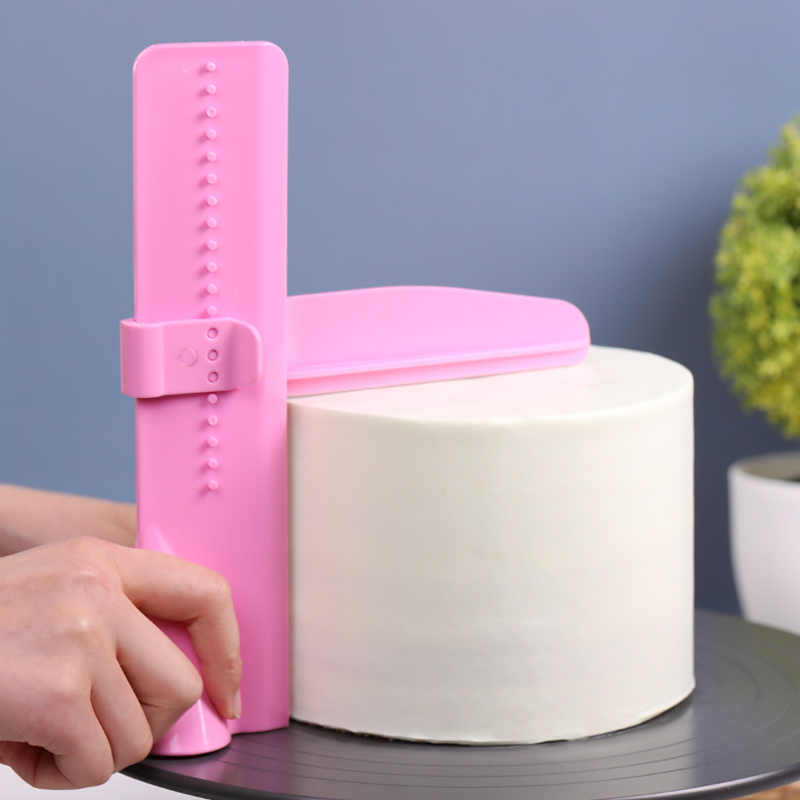 Fondant Smoother Set - Espátula de bolo mais suave ajustável,