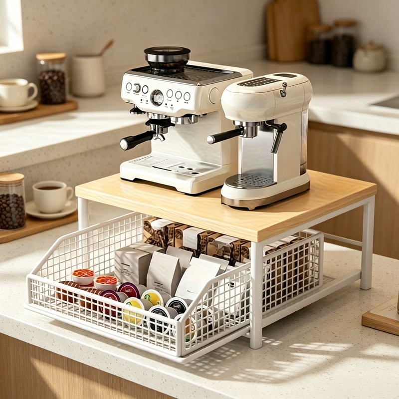 Kitchen Baking Drawer - Suporte Vertical para Micro-ondas com Gaveta