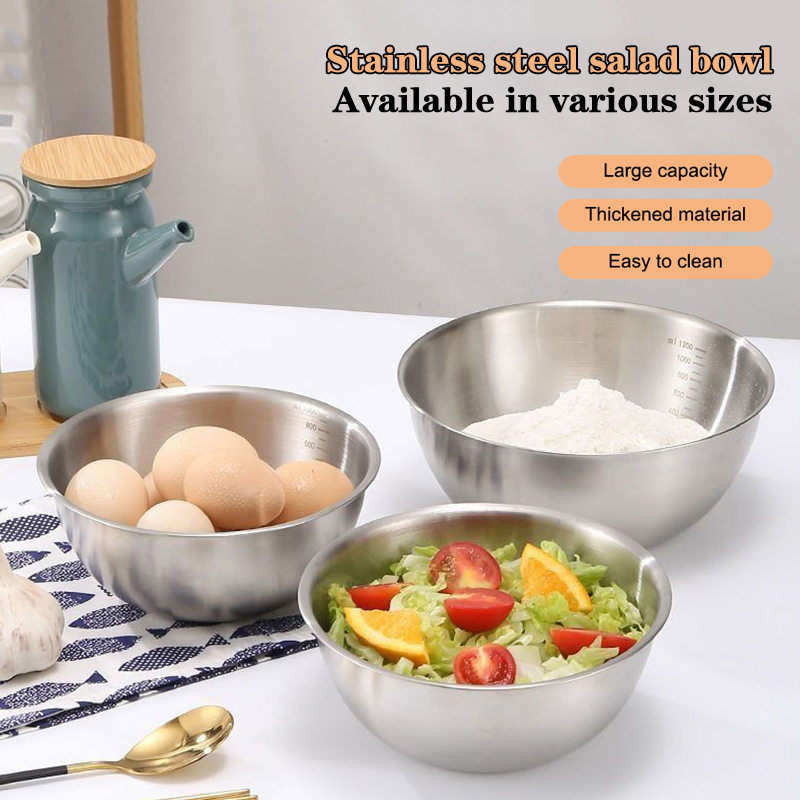Stand Mixer Bowl - Conjunto de tigelas de aço inoxidável