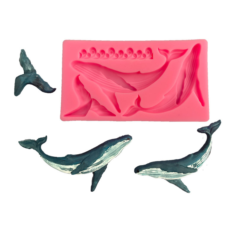 Kitchen Baking Items - Diy baleia silicone molde oceano série