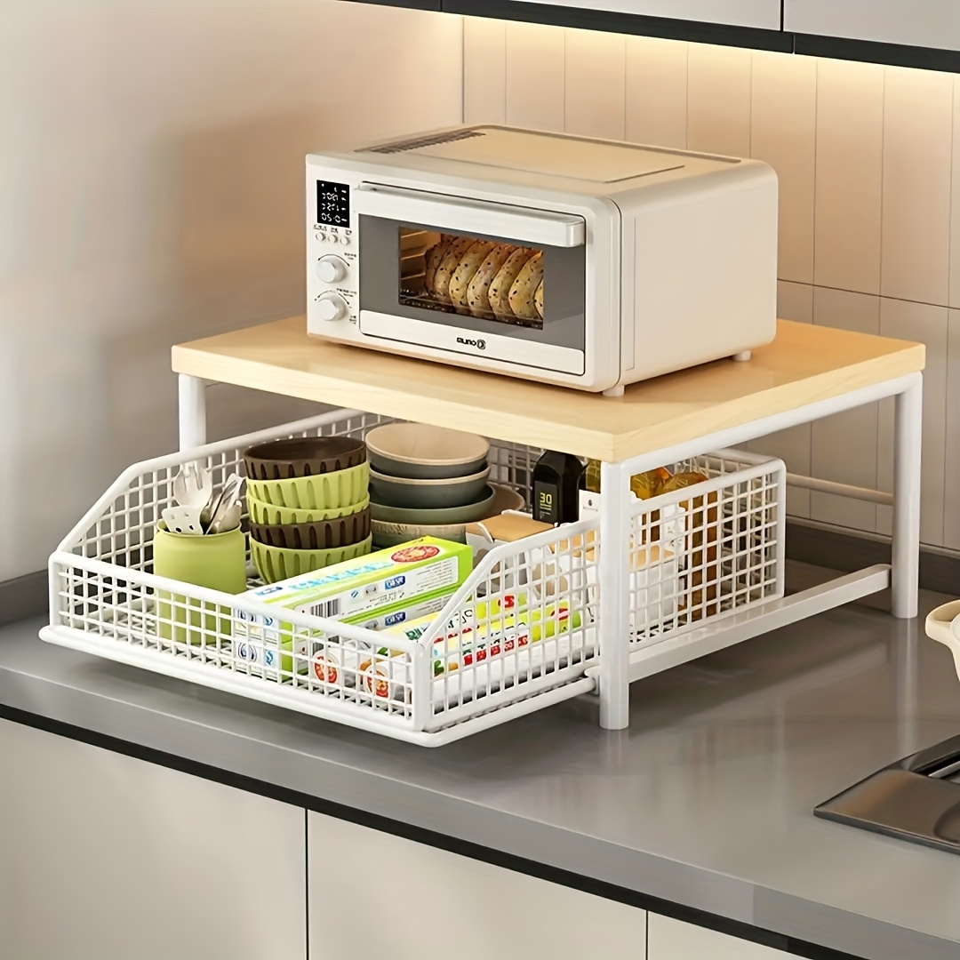 Kitchen Baking Drawer - Suporte Vertical para Micro-ondas com Gaveta