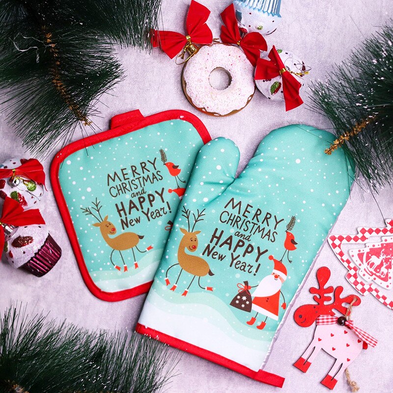 Kitchen Baking Gifts - 2 pçs/set luvas de forno de