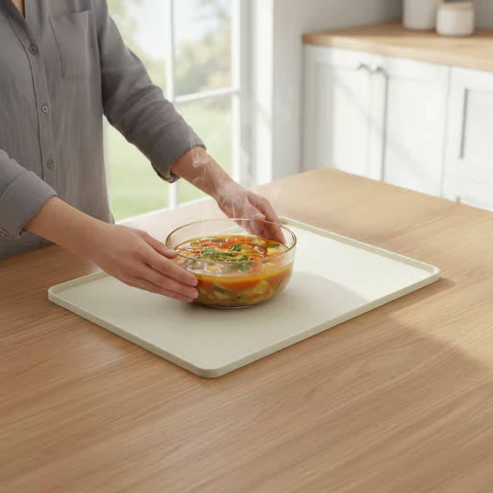 Kitchen Baking Trays - Protetor de Silicone para Micro-ondas, Tapete