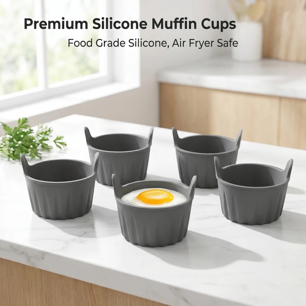 6 Pçs Molde De Silicone Para A - Kitchen Pro Baking Tray avaliação e preço