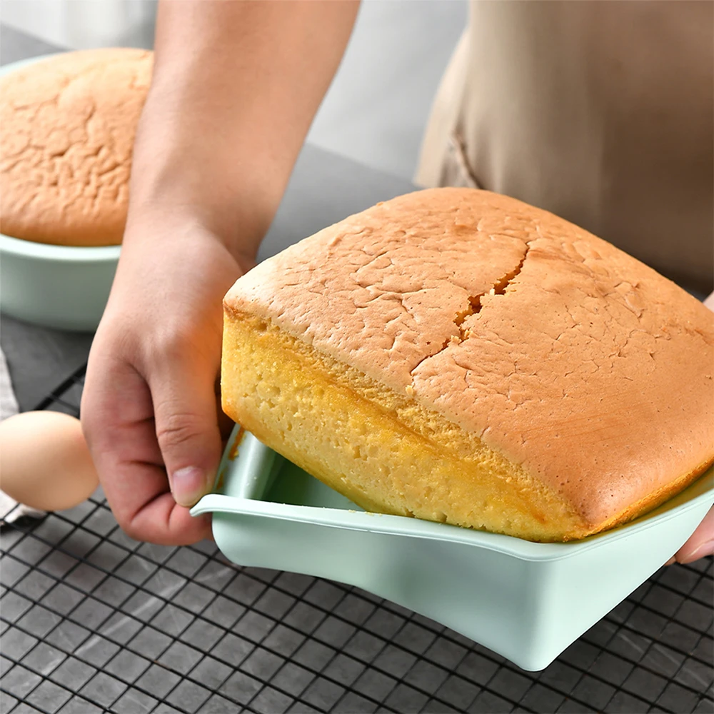 Molde de bolo quadrado de sili - Kitchen Baking Items avaliação e preço