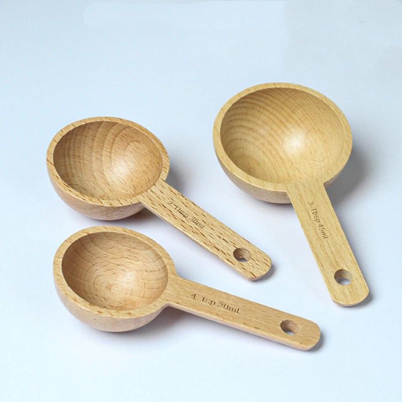 Colher Medidora de Madeira 7.5 - Kitchen Baking Gifts avaliação e preço