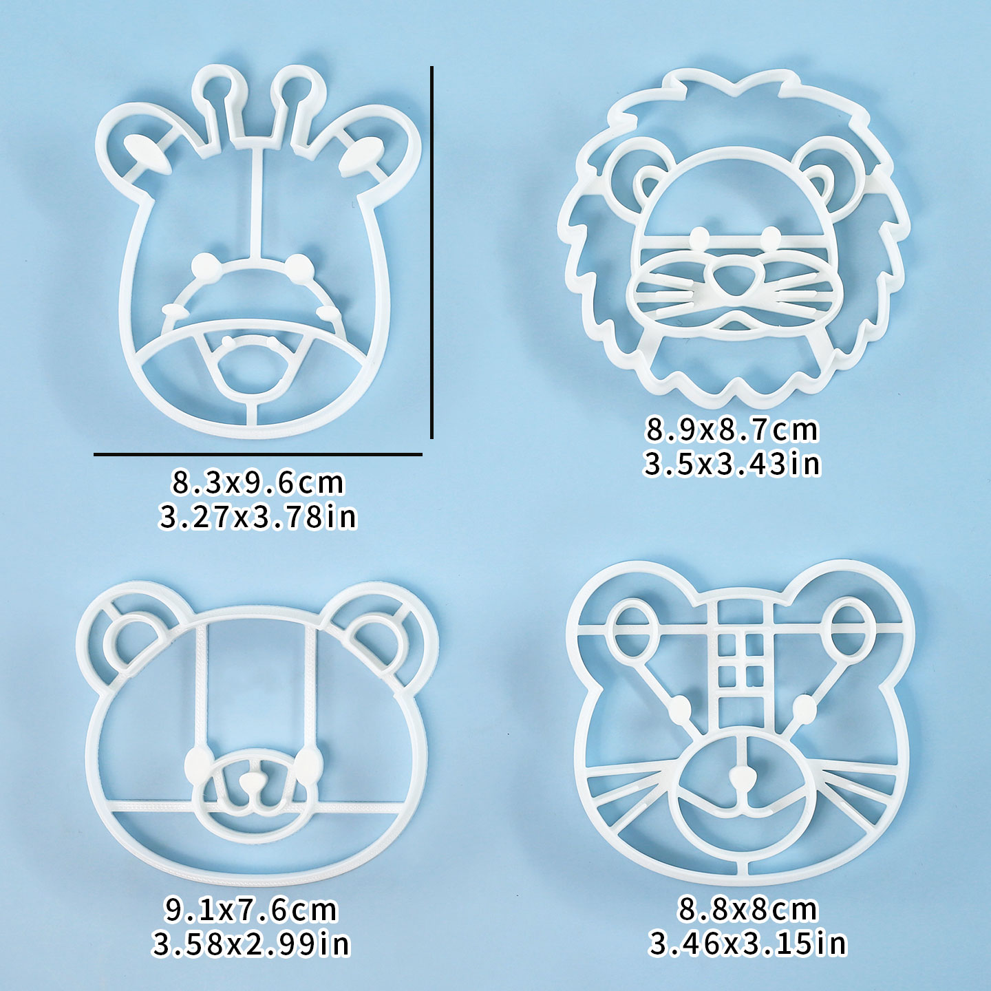 Conjunto de 4 Cortadores de Bi - Kitchen Baking Items avaliação e preço