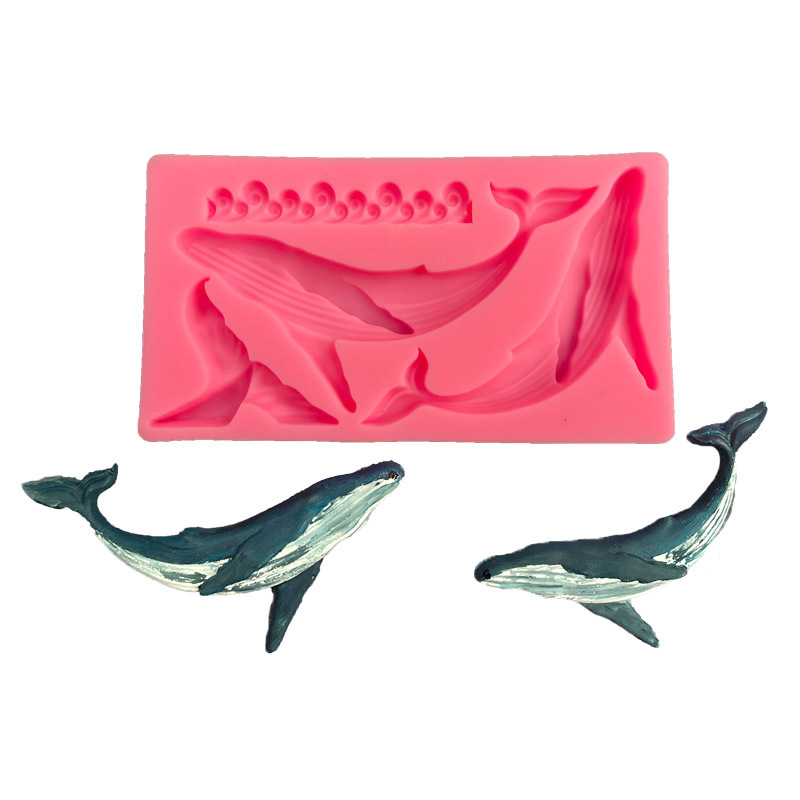 Diy baleia silicone molde ocea - Kitchen Baking Items avaliação e preço