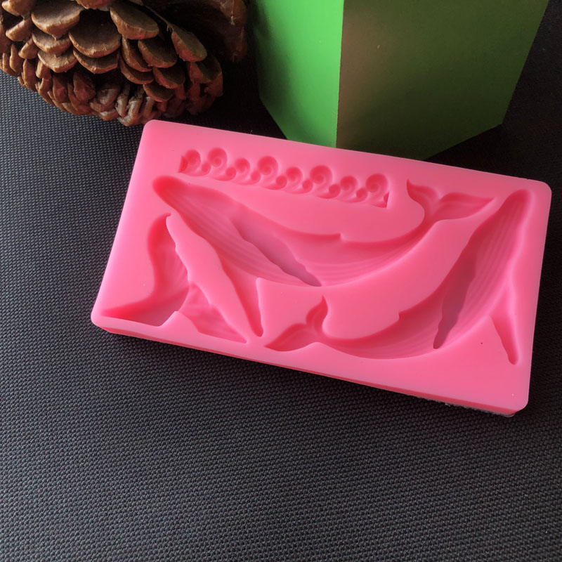 Diy baleia silicone molde ocea - Kitchen Baking Items avaliação e preço