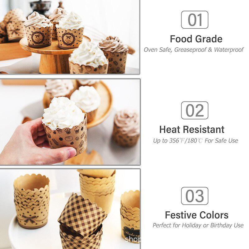 50 unidades/pacote cupcake cop - Kitchen Baking Paper avaliação e preço