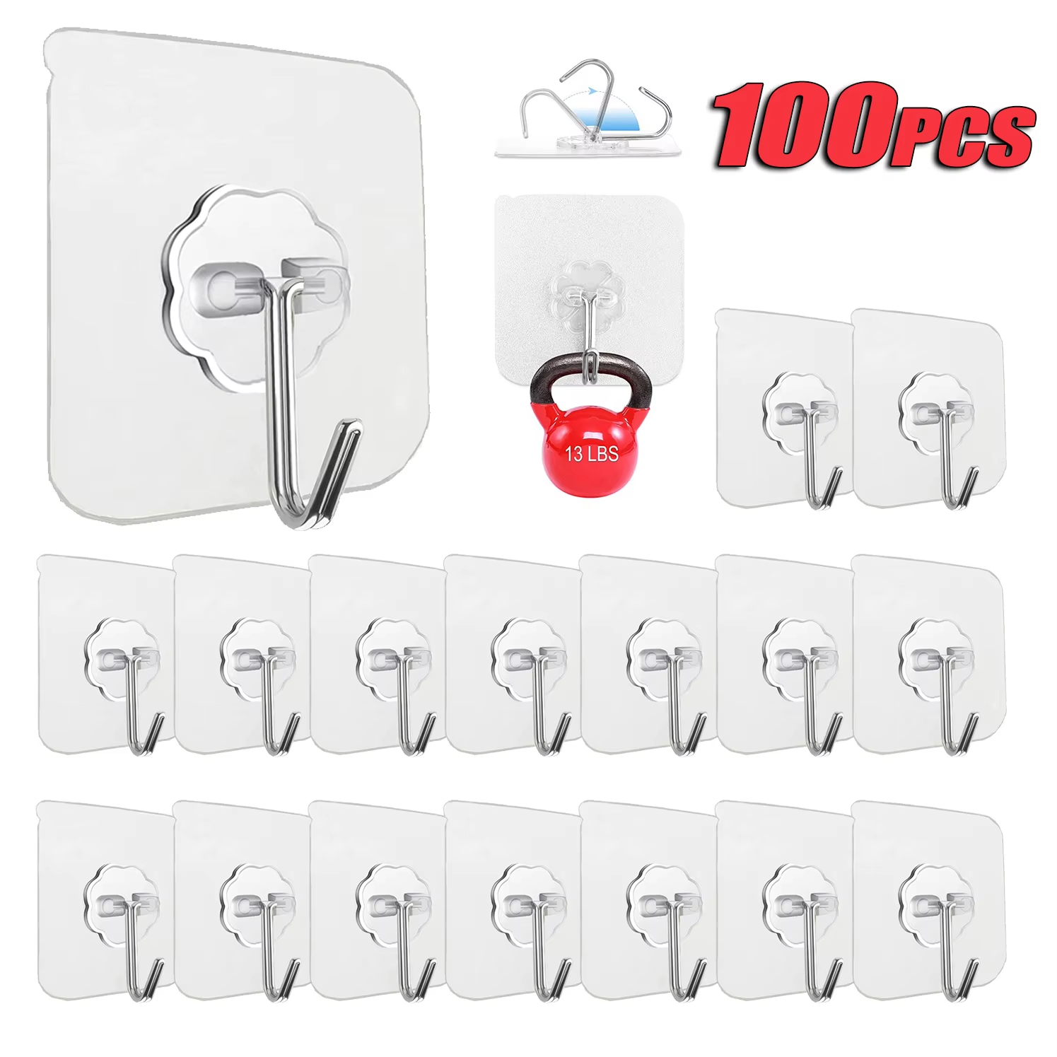 Ganchos autoadesivos de aço in - Kitchen Baking Gifts avaliação e preço
