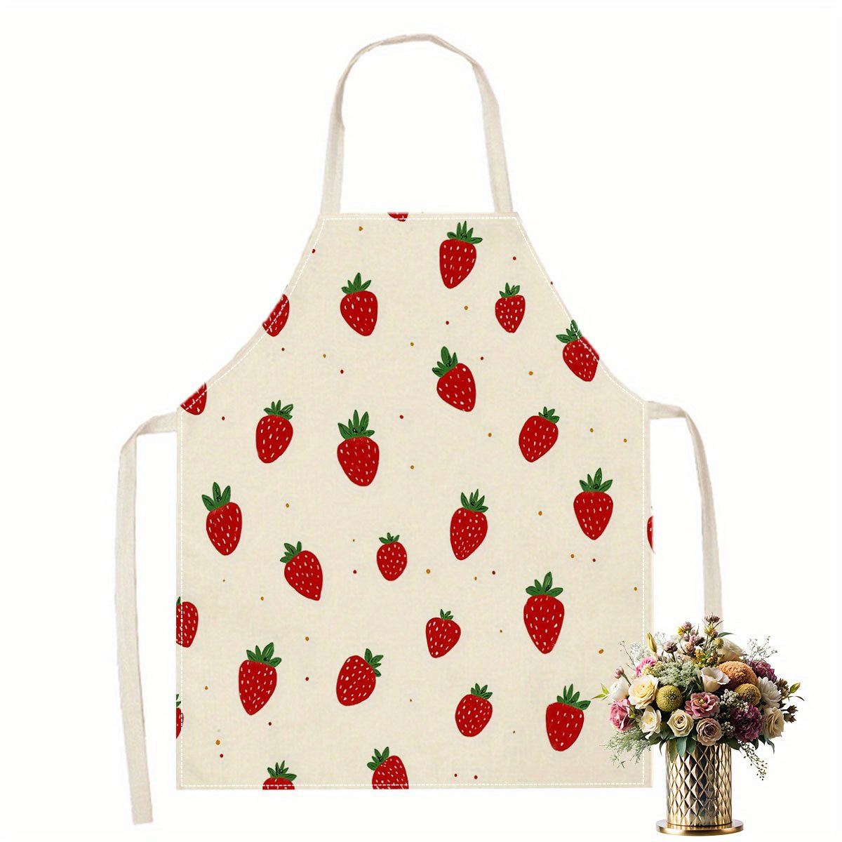 Avental de morango com estampa - Baking Kitchen Kids avaliação e preço
