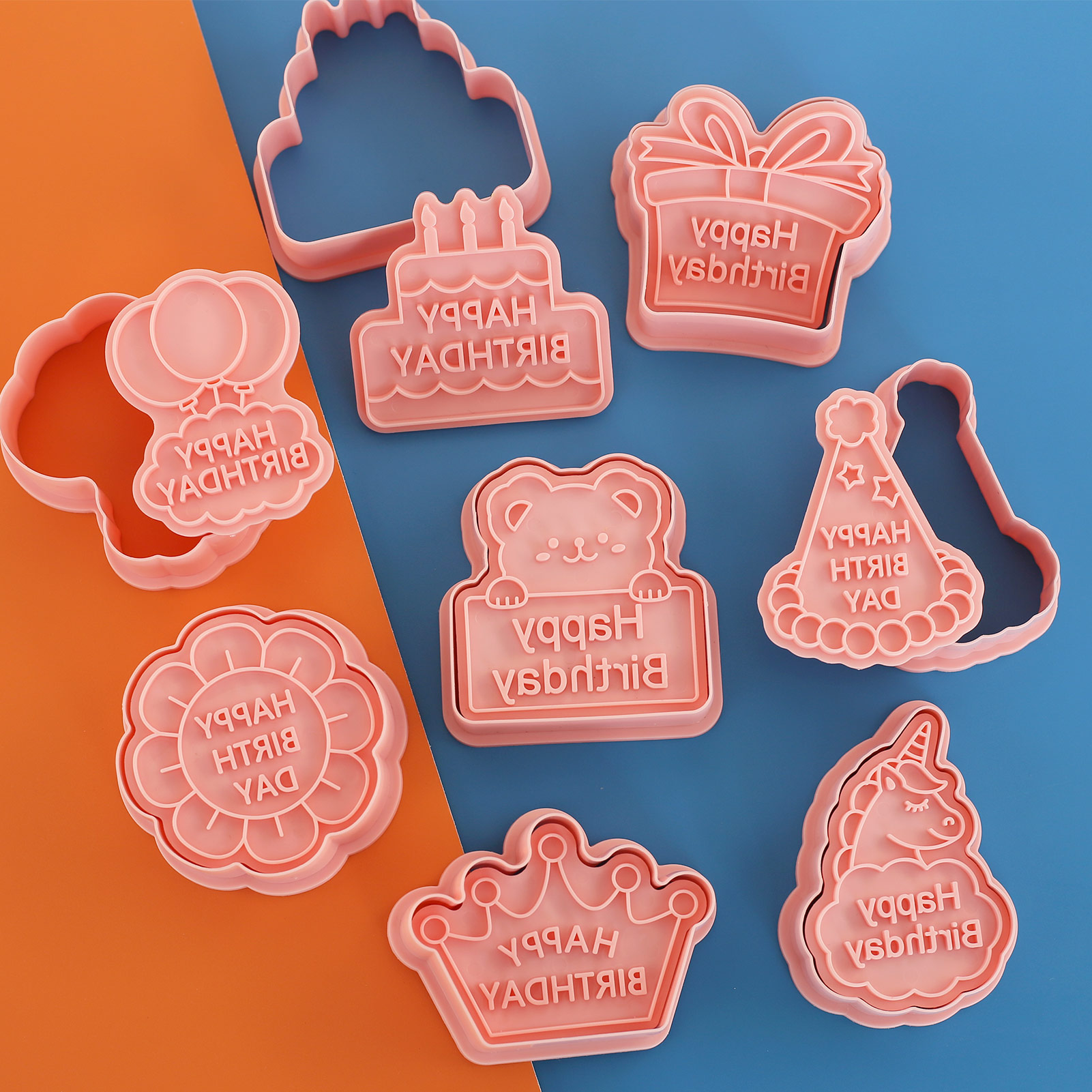 8 pçs feliz aniversário cortad - Baking Kitchen Kids avaliação e preço