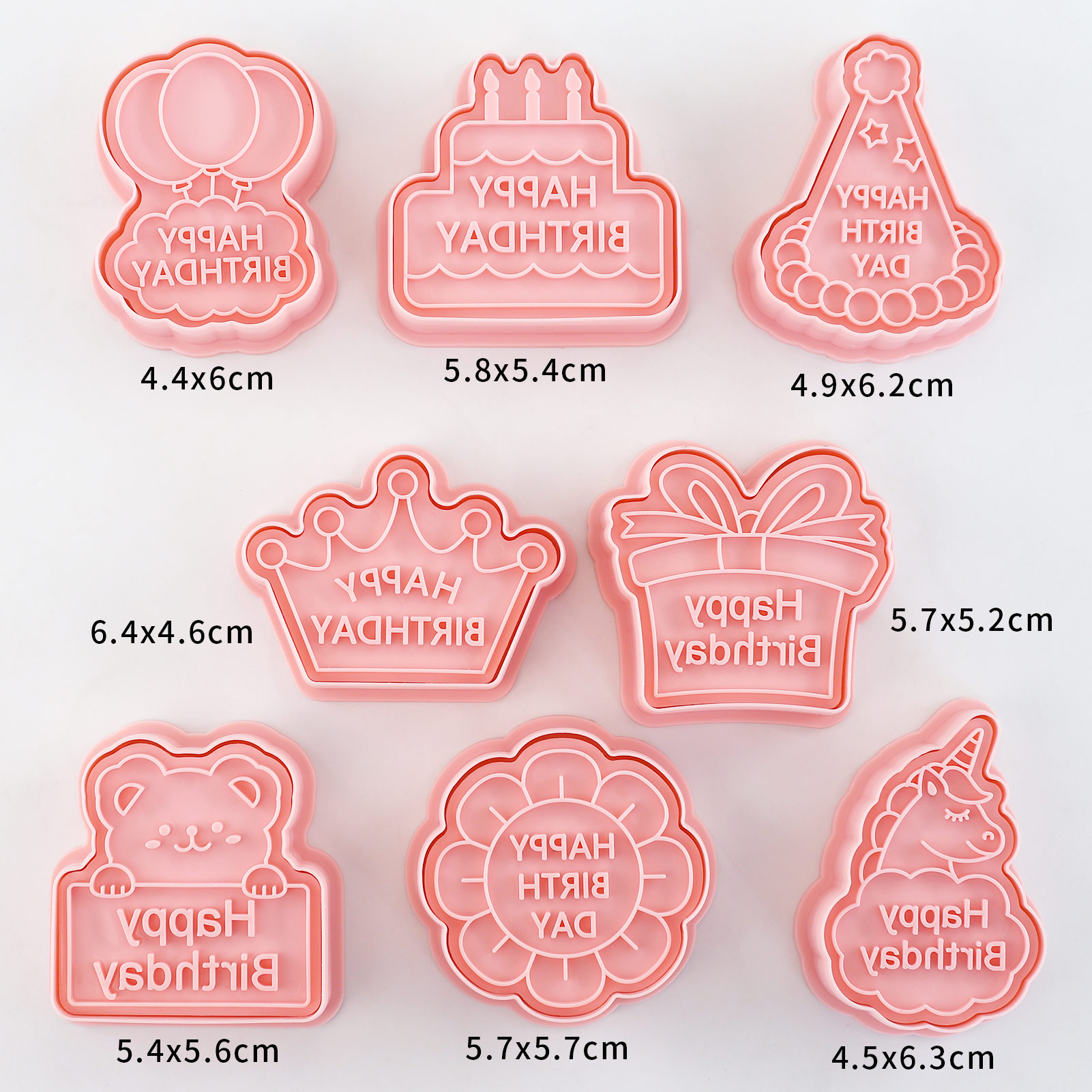 8 pçs feliz aniversário cortad - Baking Kitchen Kids avaliação e preço