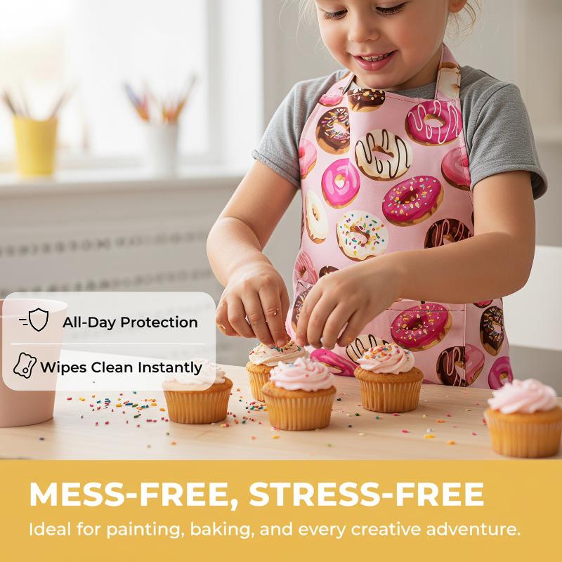 Novo Avental de Poliéster para - Baking Kitchen Kids avaliação e preço